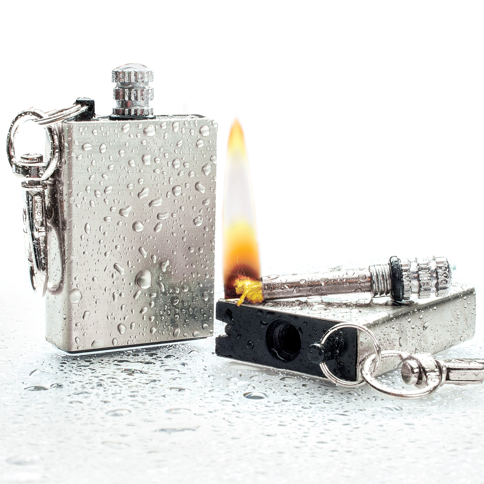 Permanent Match Fire Starter Survival Emergency Flint Metal Lighter Hiking New Permanent Match Fire Starter Survival Emergency Flint Metal Lighter Hiking New