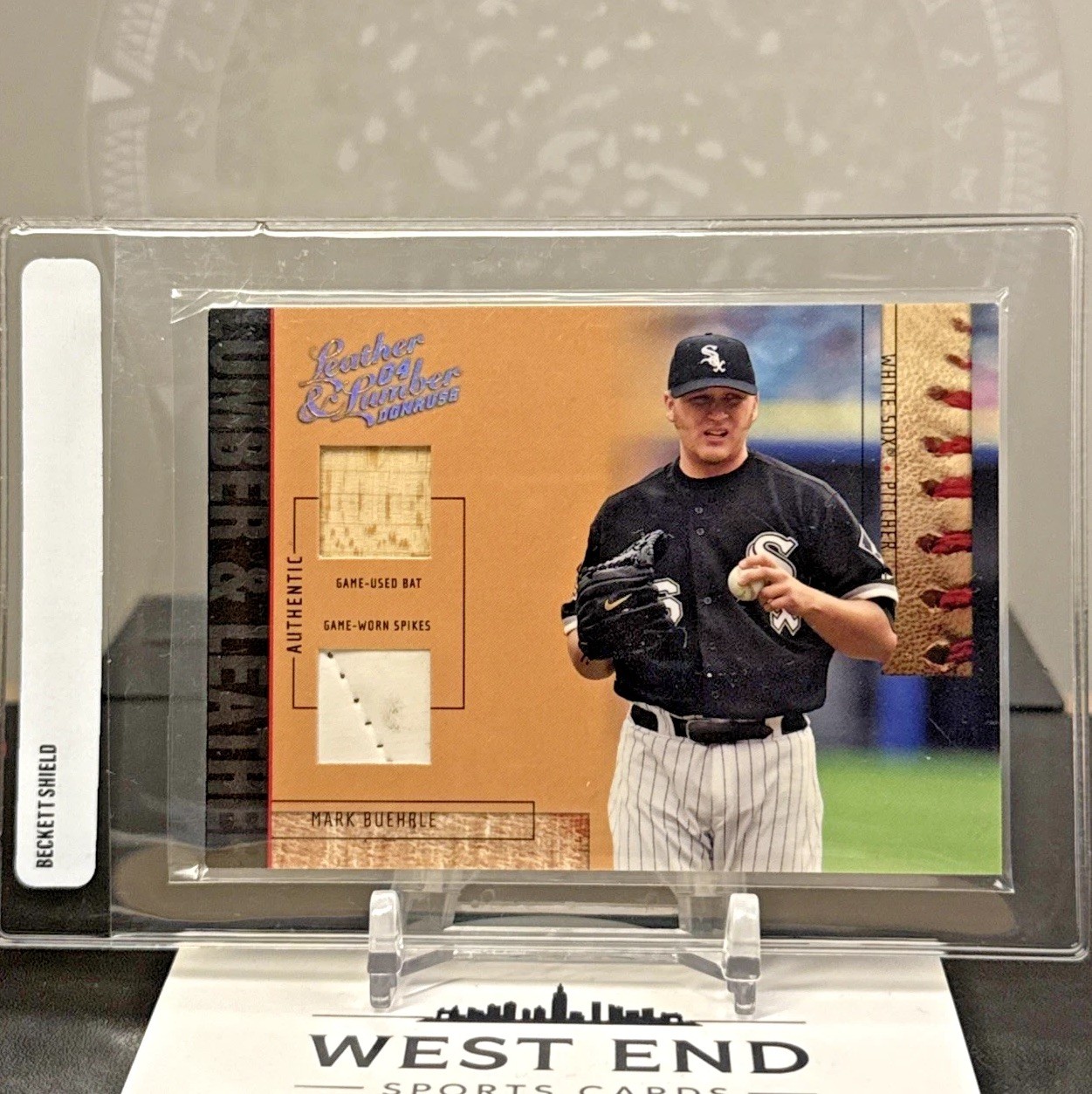 MARK BUEHRLE 2004 Donruss LEATHER & LUMBER DUAL RELIC FOIL /50 💎 RARE