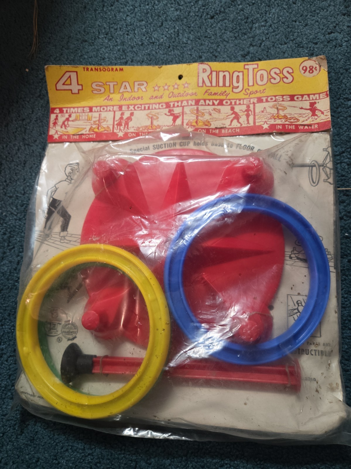 Vintage50s -60s Era Transogram ringtos game new in the package NOS Vintage50s -60s Era Transogram ringtos game new in the package NOS