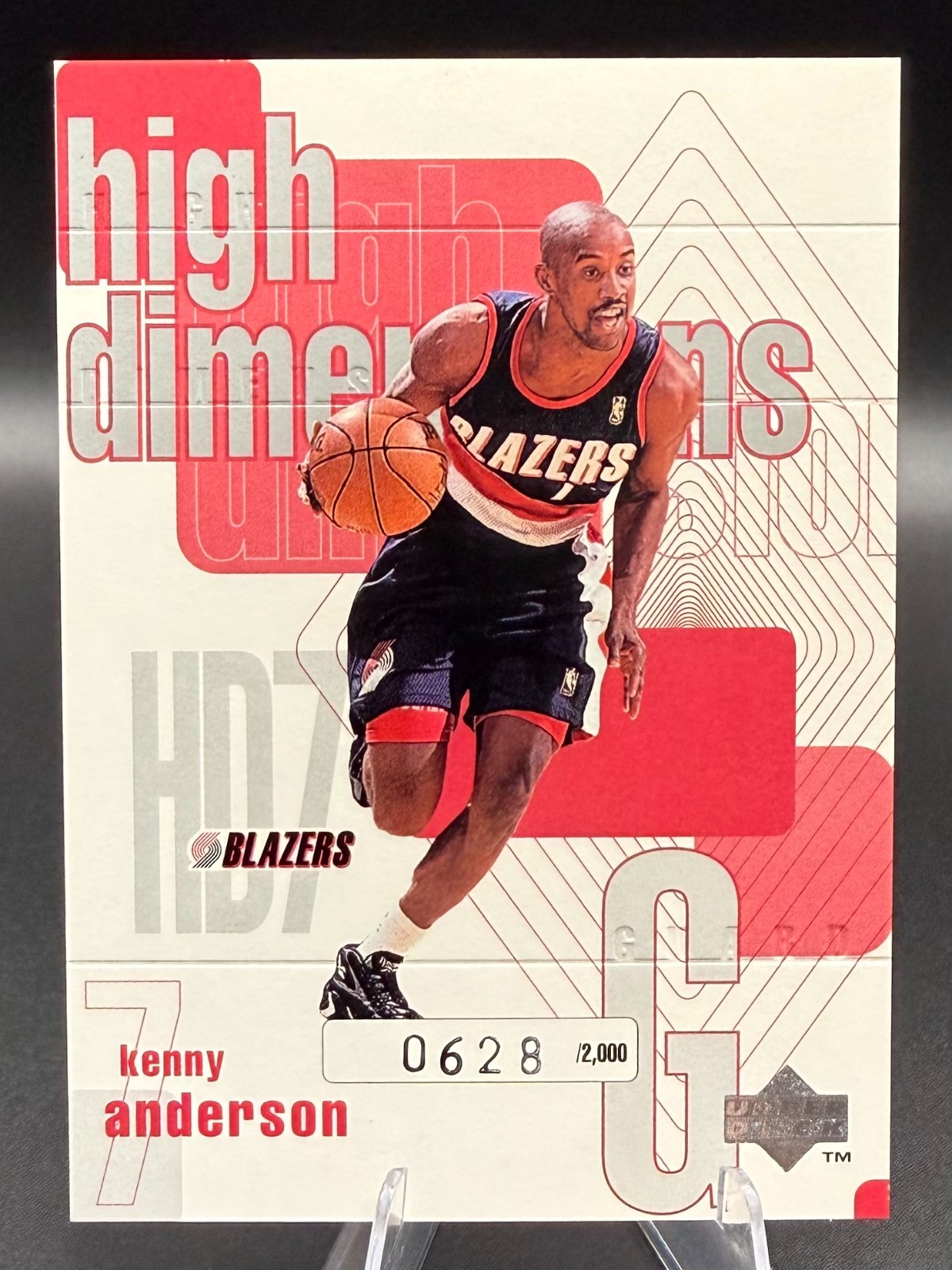 Kenny Anderson 1997-98 Upper Deck High Dimensions Insert #d /2000 Card #HD7 -808