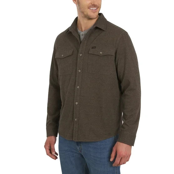 Wrangler Men's Brushed Knit Shirt New with Tags Wrangler Men's Brushed Knit Shirt New with Tags