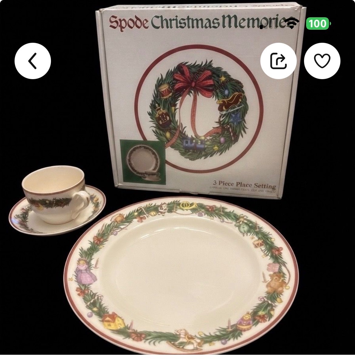 8 Spode Christmas Memories 3-Pc Place Settings – Brand New in Box – 24 Pieces