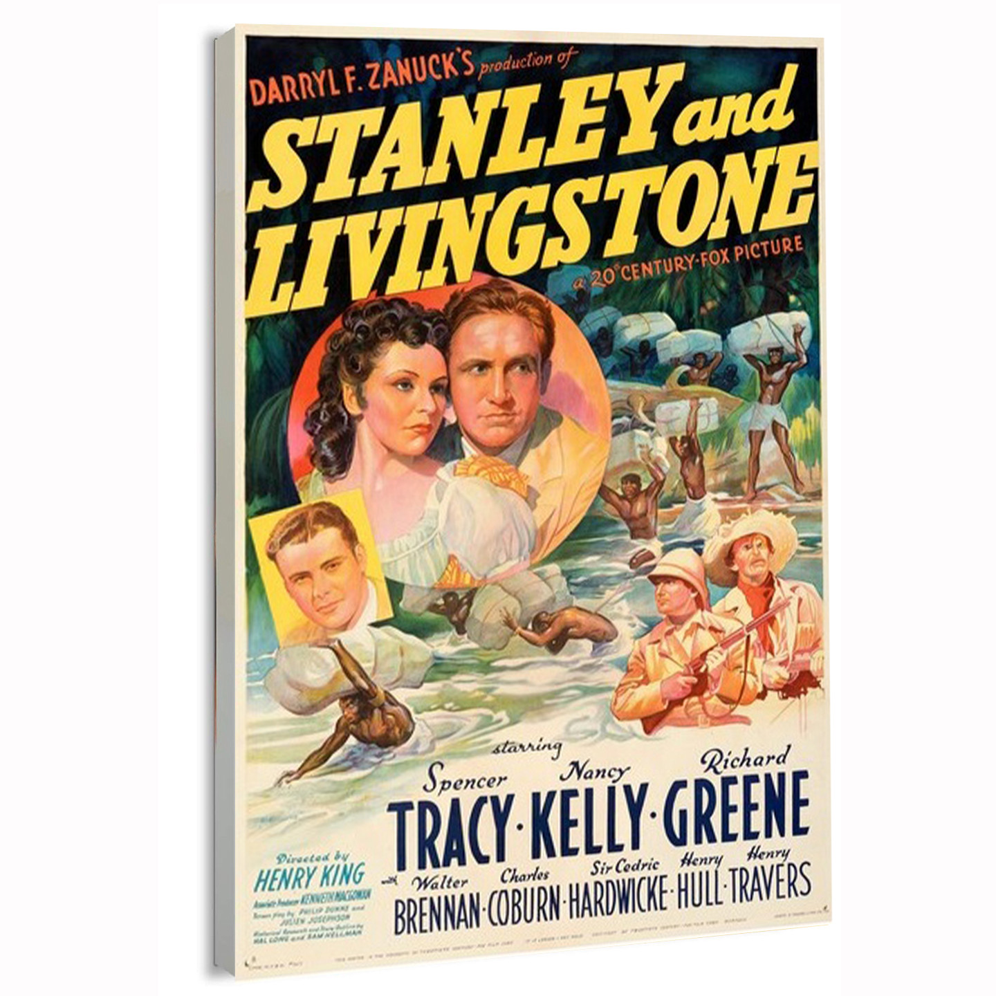 1939 Stanley and Livingstone (20th Century Fox) Movie Poster or Canvas Art Print