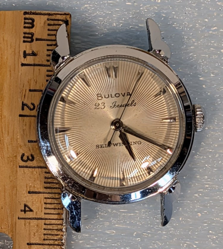 Men\'s Vintage Bulova Watch Self Winding 23J Spider Lugs Runs Men\'s Vintage Bulova Watch Self Winding 23J Spider Lugs Runs