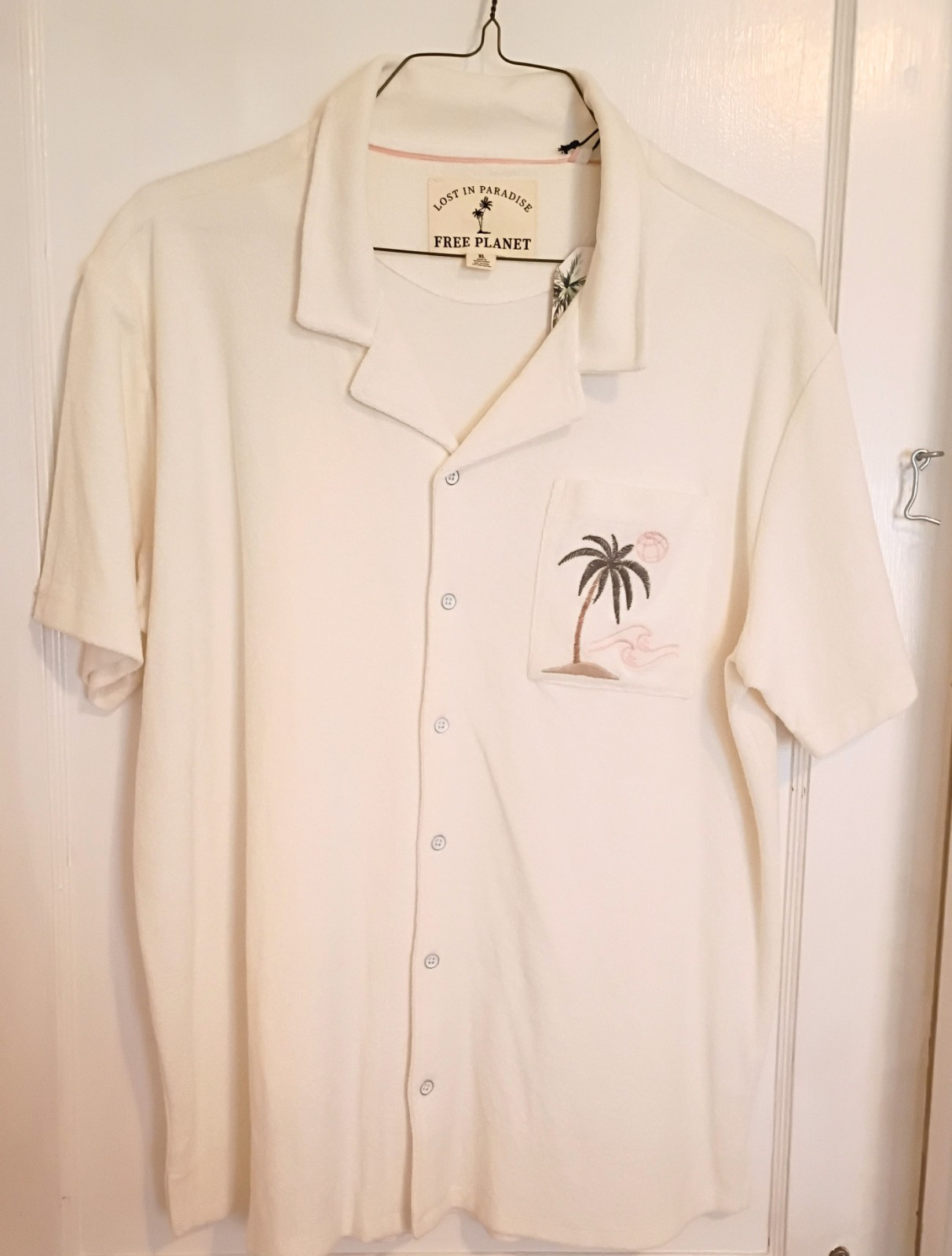 Tropical Free Planet Terrycloth Shirt. New With Tags, Tropical Free Planet Terrycloth Shirt. New With Tags,