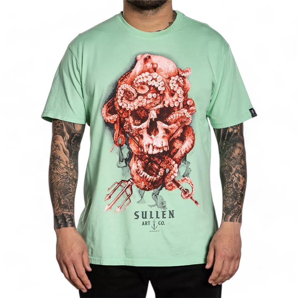 Men's Sullen Art Collective Neptune Neptunian Skull Premium Tee T-Shirt S-4XL Men's Sullen Art Collective Neptune Neptunian Skull Premium Tee T-Shirt S-4XL