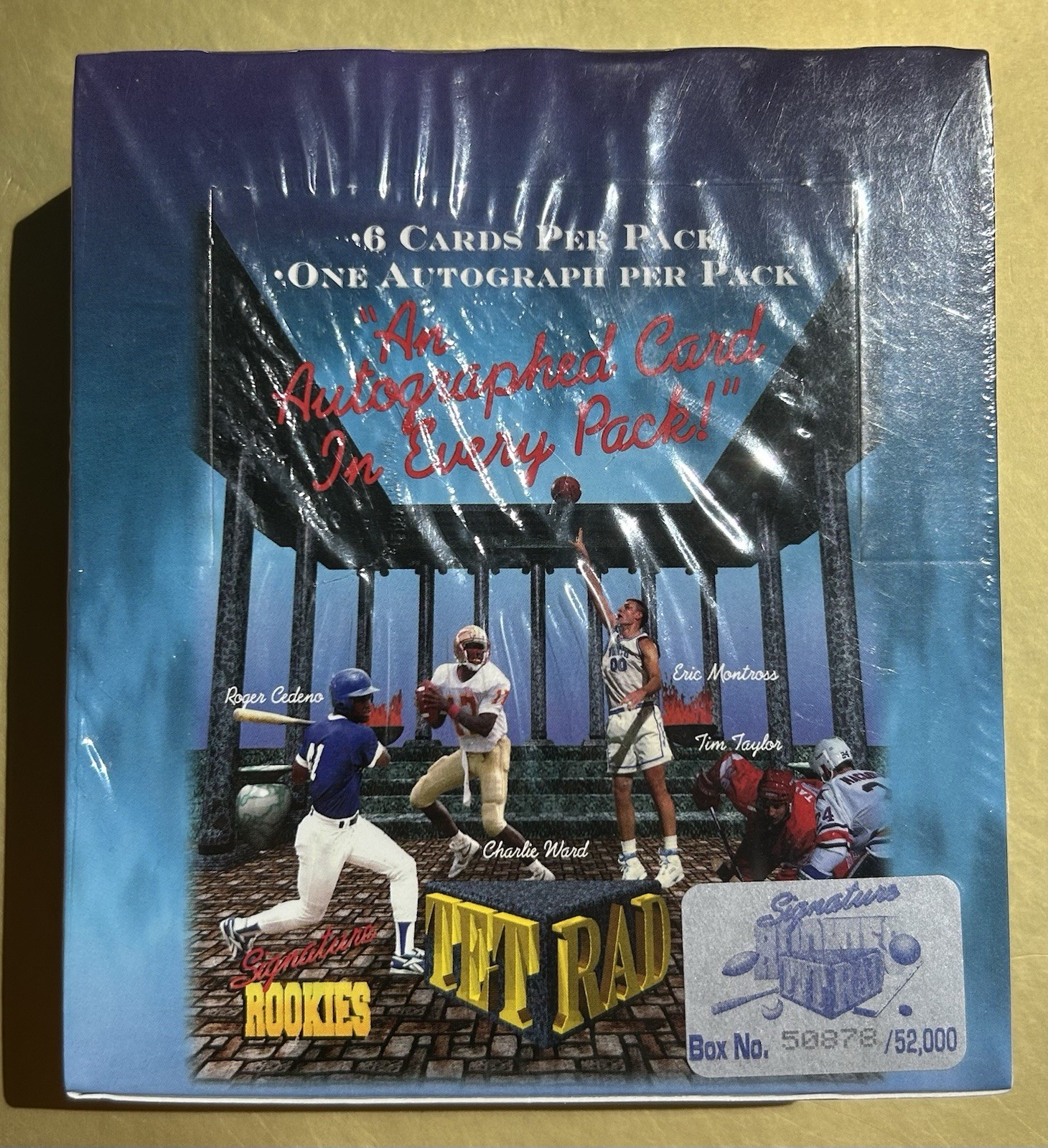 1994 Signature Rookies Tet Rad SEALED 18 Auto BOX 🔥 pos. BIRD, DORSETT, OJ 🔥
