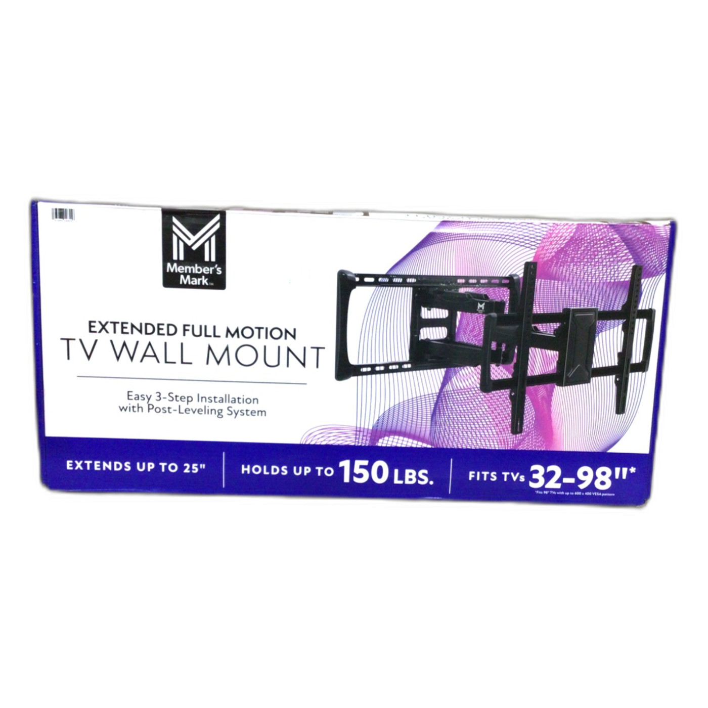 Member\'s Mark Full Motion TV Wall Mount Bracket 32-98 Inch VESA New