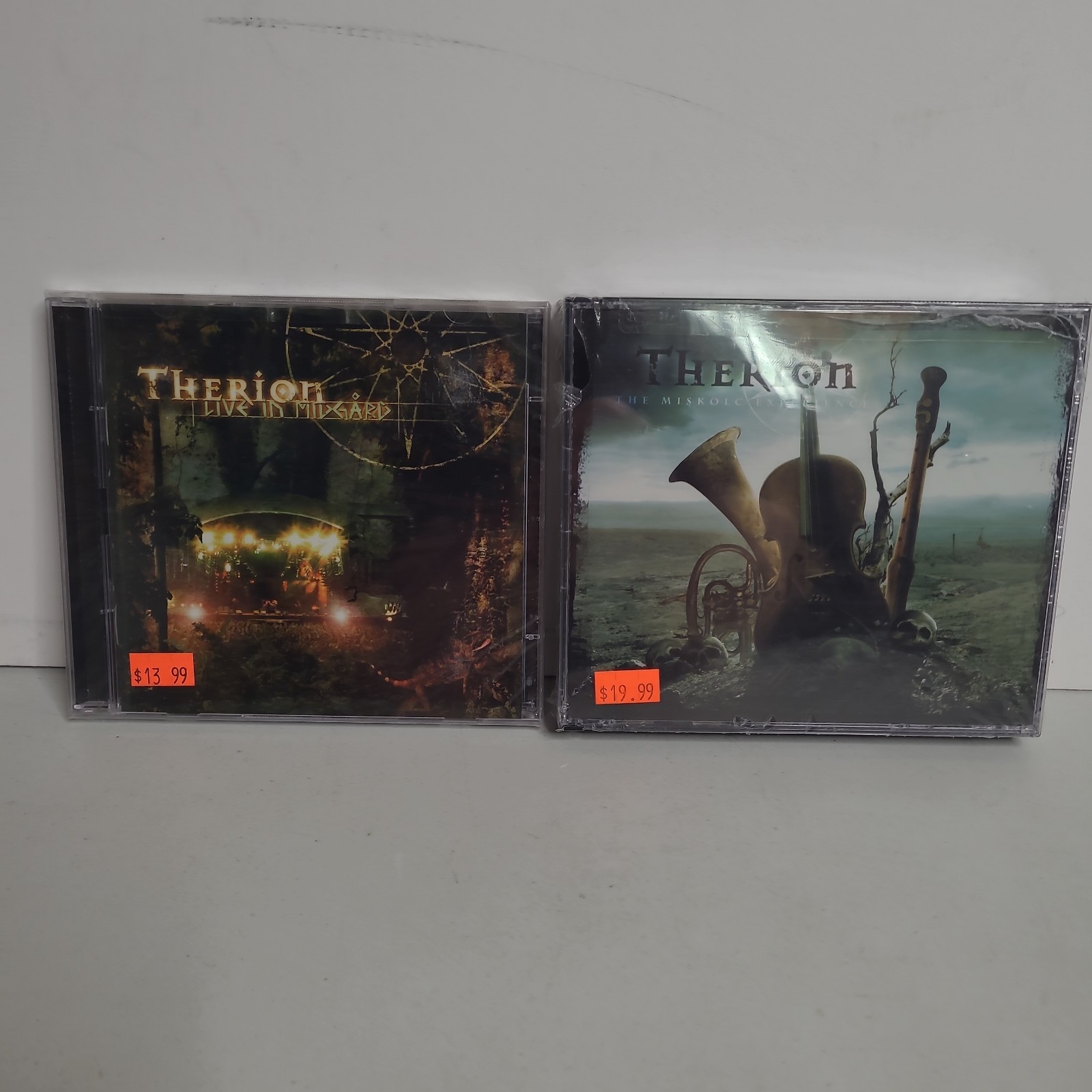 Therion 2 CD Lot Miskolc Experience 2CD DVD, Live In Midgard 2CD, Sealed Metal