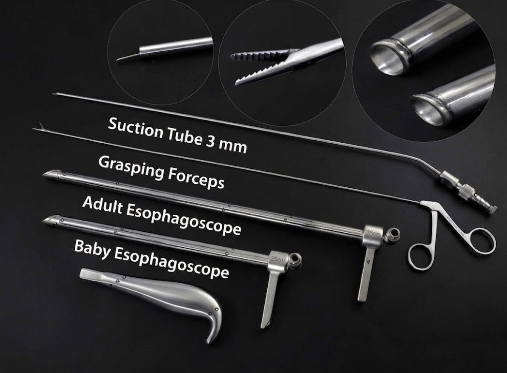 New Surgical Esophagoscope Esophagoscopy Endoscope Reusable 5 PCs Set