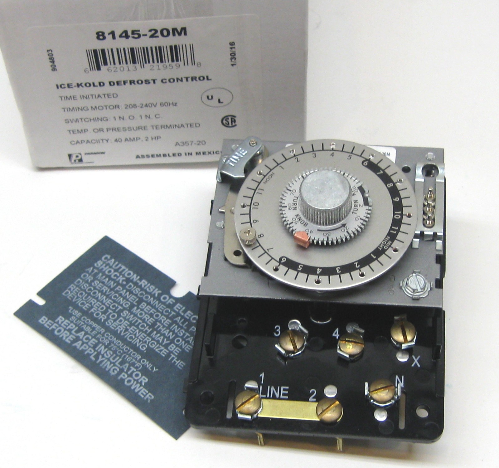 Genuine Paragon Defrost Control Timer Mechanism 8145-20M for 8145-20