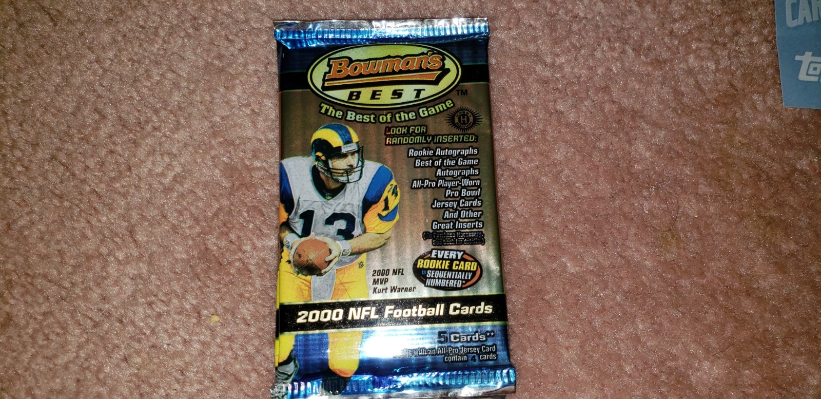 2000 BOWMANS BEST FOOTBALL CARD PACK POSS.ROOKIE-AUTO-INSERTS+ FREE BRADY ROOKIE 2000 BOWMANS BEST FOOTBALL CARD PACK POSS.ROOKIE-AUTO-INSERTS+ FREE BRADY ROOKIE