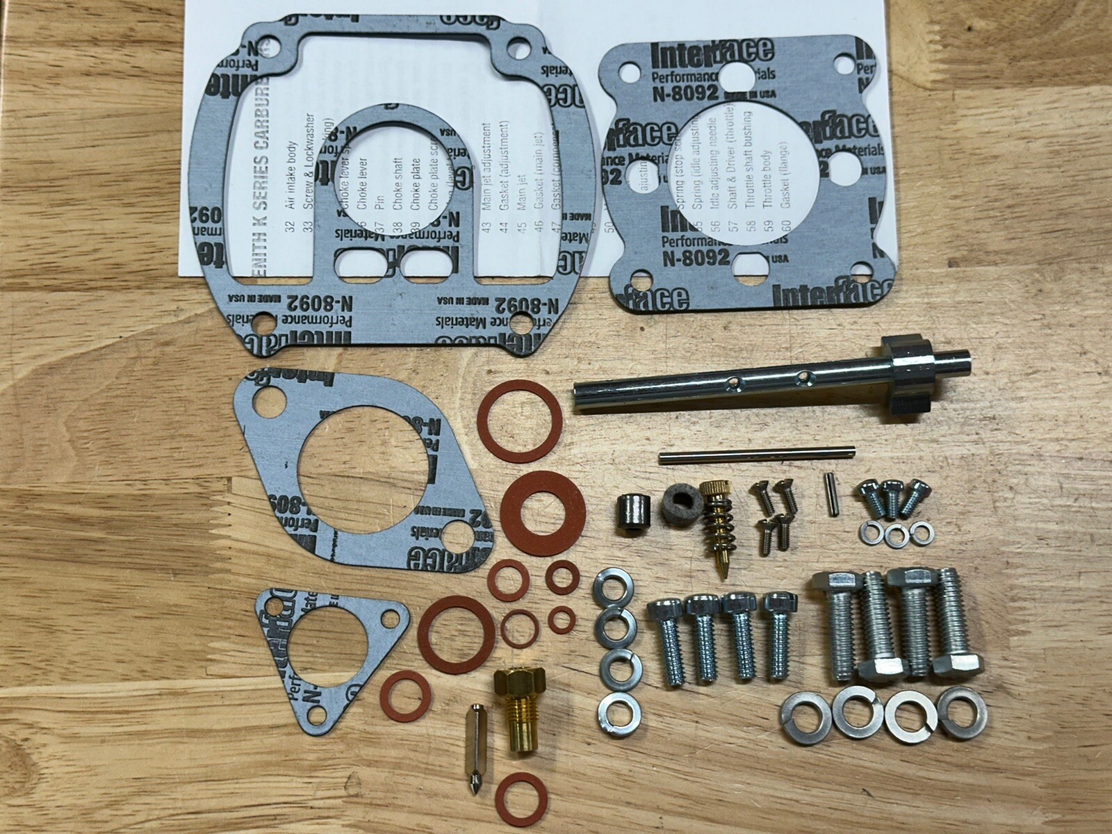 K5 Zenith Basic Carburetor rebuild kit Farmall F-20 F-30 Allis Chalmers U UC