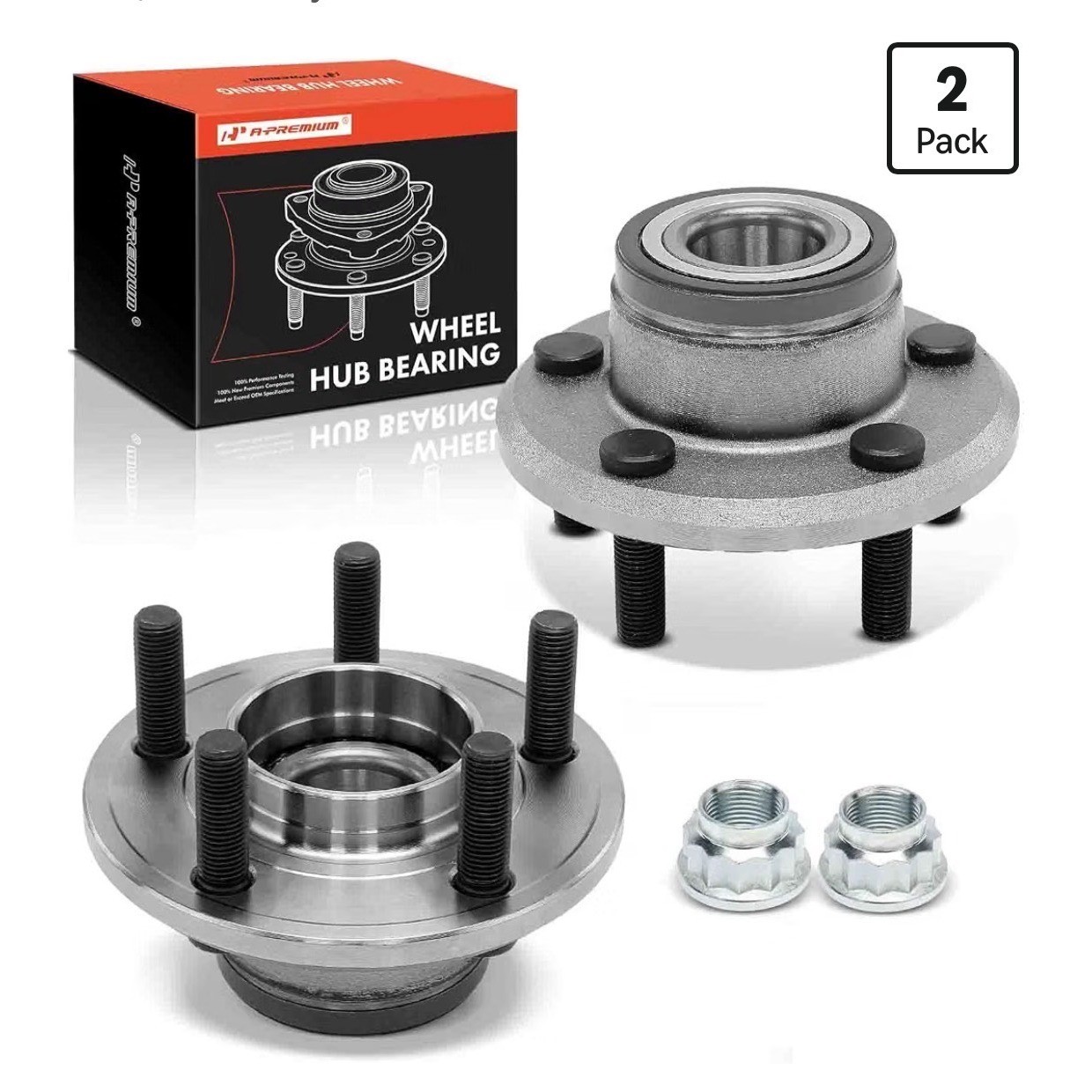 A-Premium 2Pc Front Wheel Hub Bearing Dodge Charger Challenger Chrysler 300 RWD A-Premium 2Pc Front Wheel Hub Bearing Dodge Charger Challenger Chrysler 300 RWD
