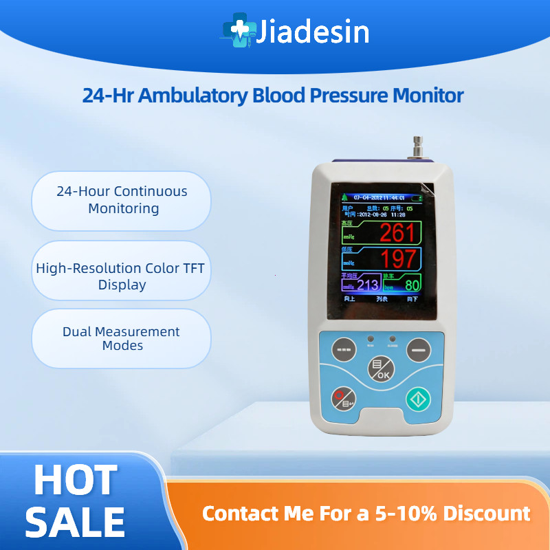 24-Hr ABPM Kit - Ambulatory Blood Pressure Monitor w/ Adult Cuff Portable