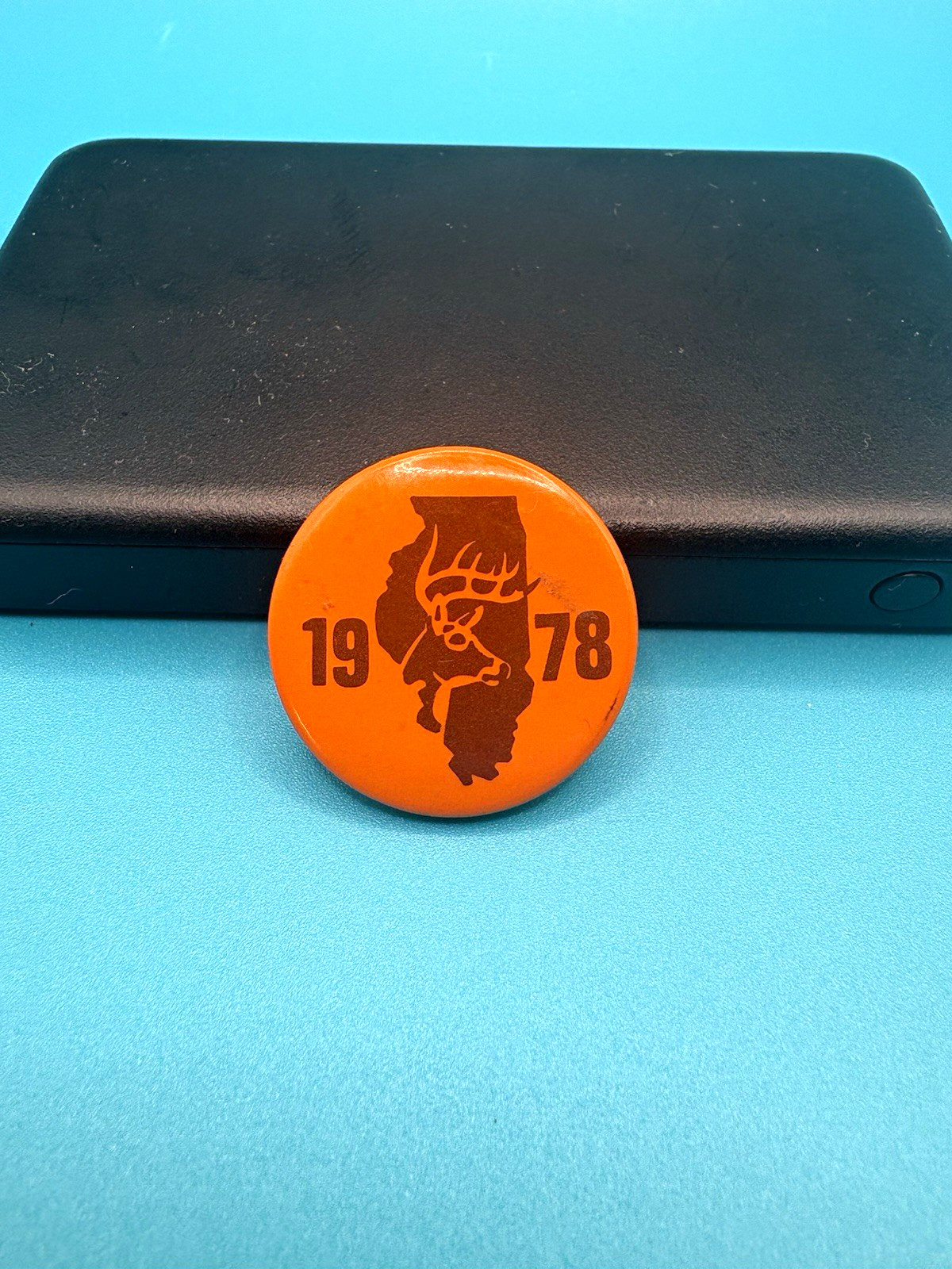 Vintage 1978 Illinois Deer Harvest Pin IL DNR Hunting Pinback Badge Orange Vintage 1978 Illinois Deer Harvest Pin IL DNR Hunting Pinback Badge Orange