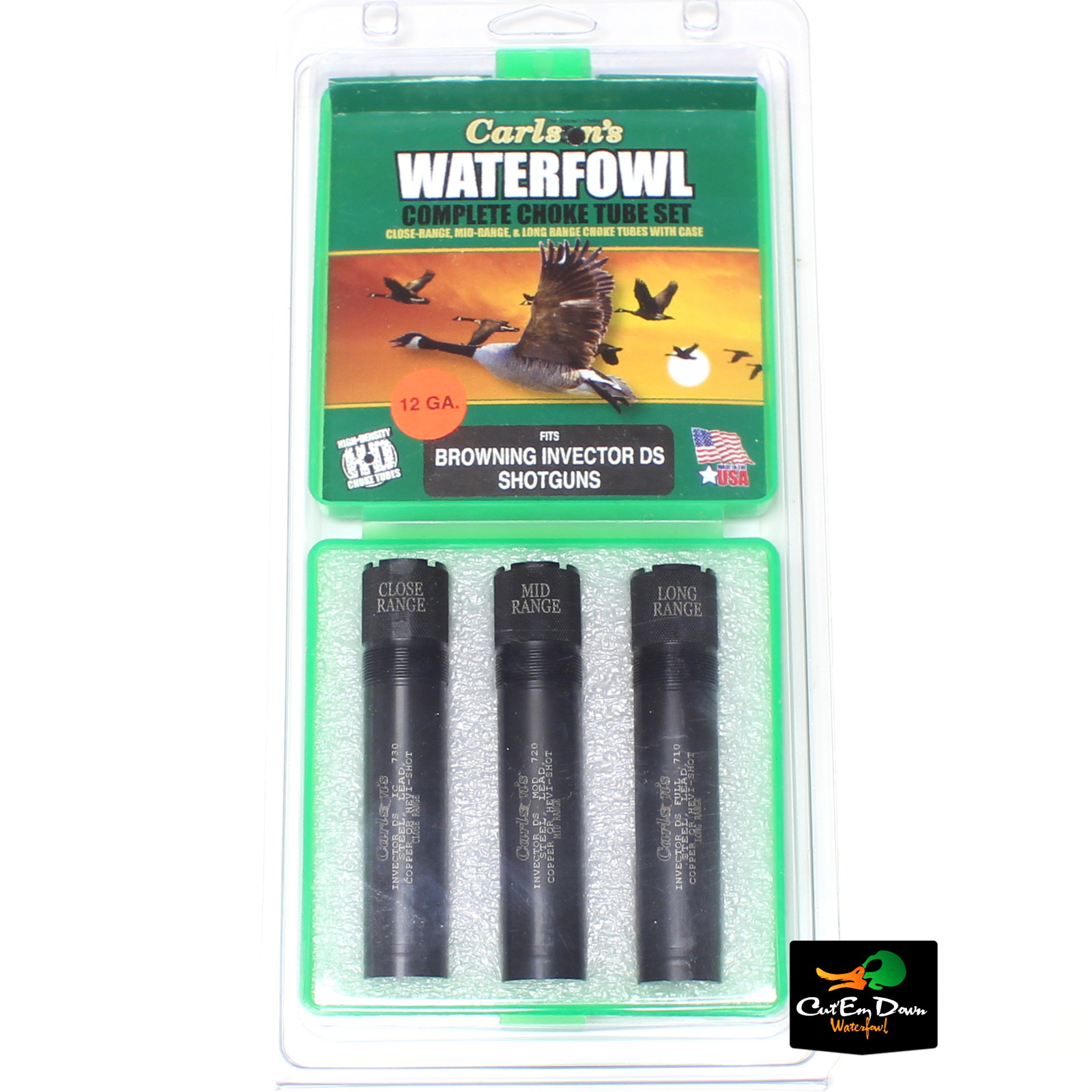 CARLSON\'S BROWNING INVECTOR DS A5 12GA EXTENDED 3 PACK WATERFOWL CHOKE TUBE SET