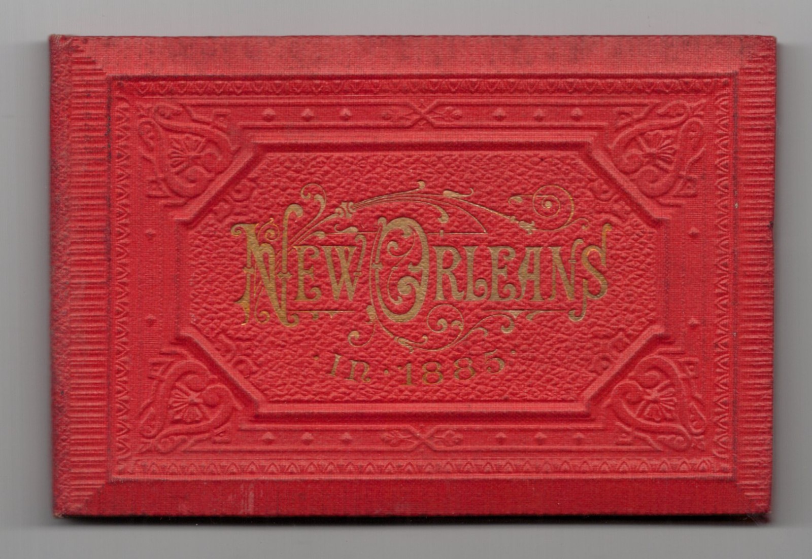 1885 New Orleans Fold Out Booklet PANORAMA Louis Schwarz Wittemann World\'s Fair