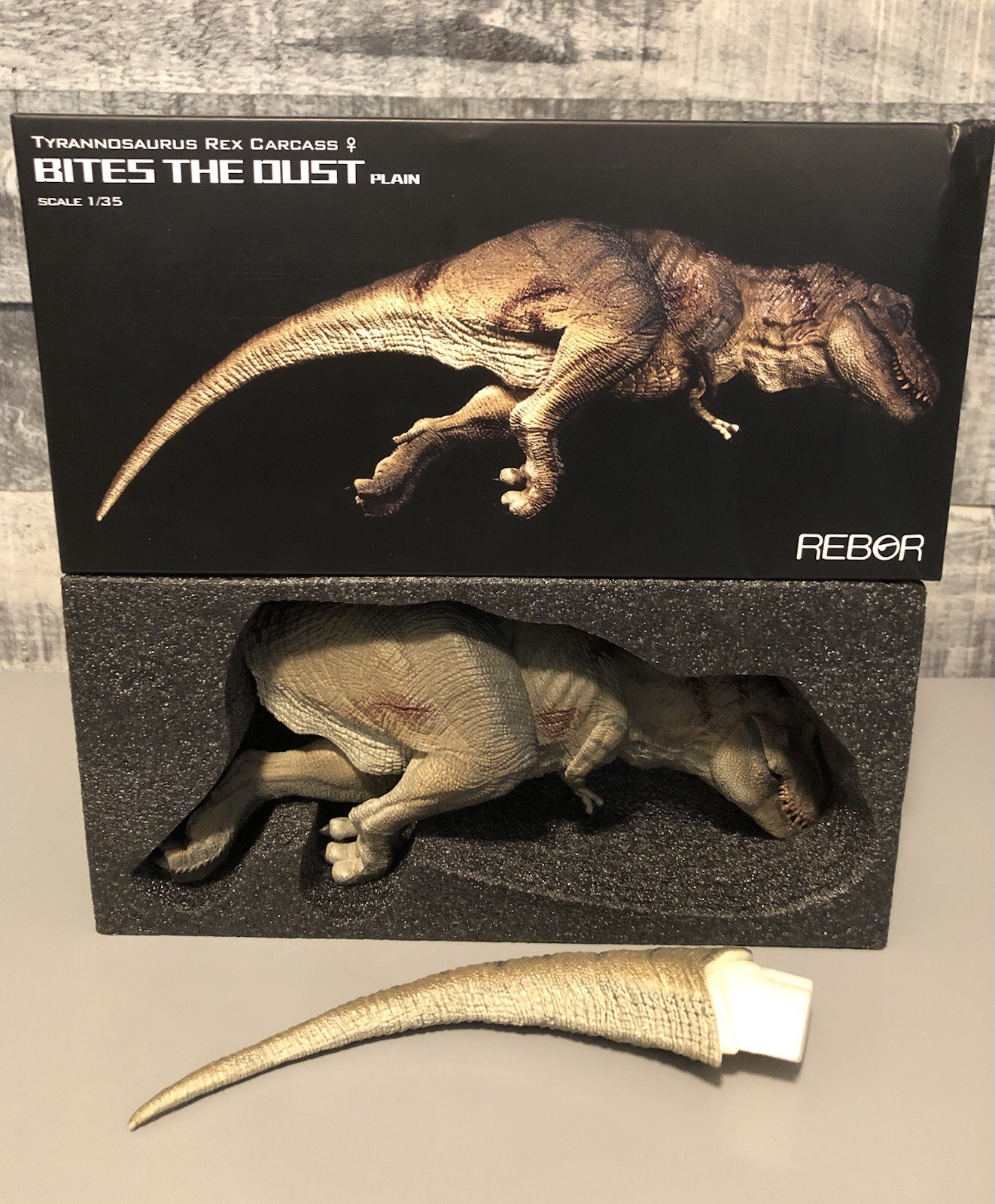 REBOR 1/35 Scale Tyrannosaurus Rex Carcass “Bites the Dust” Plain Version Statue REBOR 1/35 Scale Tyrannosaurus Rex Carcass “Bites the Dust” Plain Version Statue
