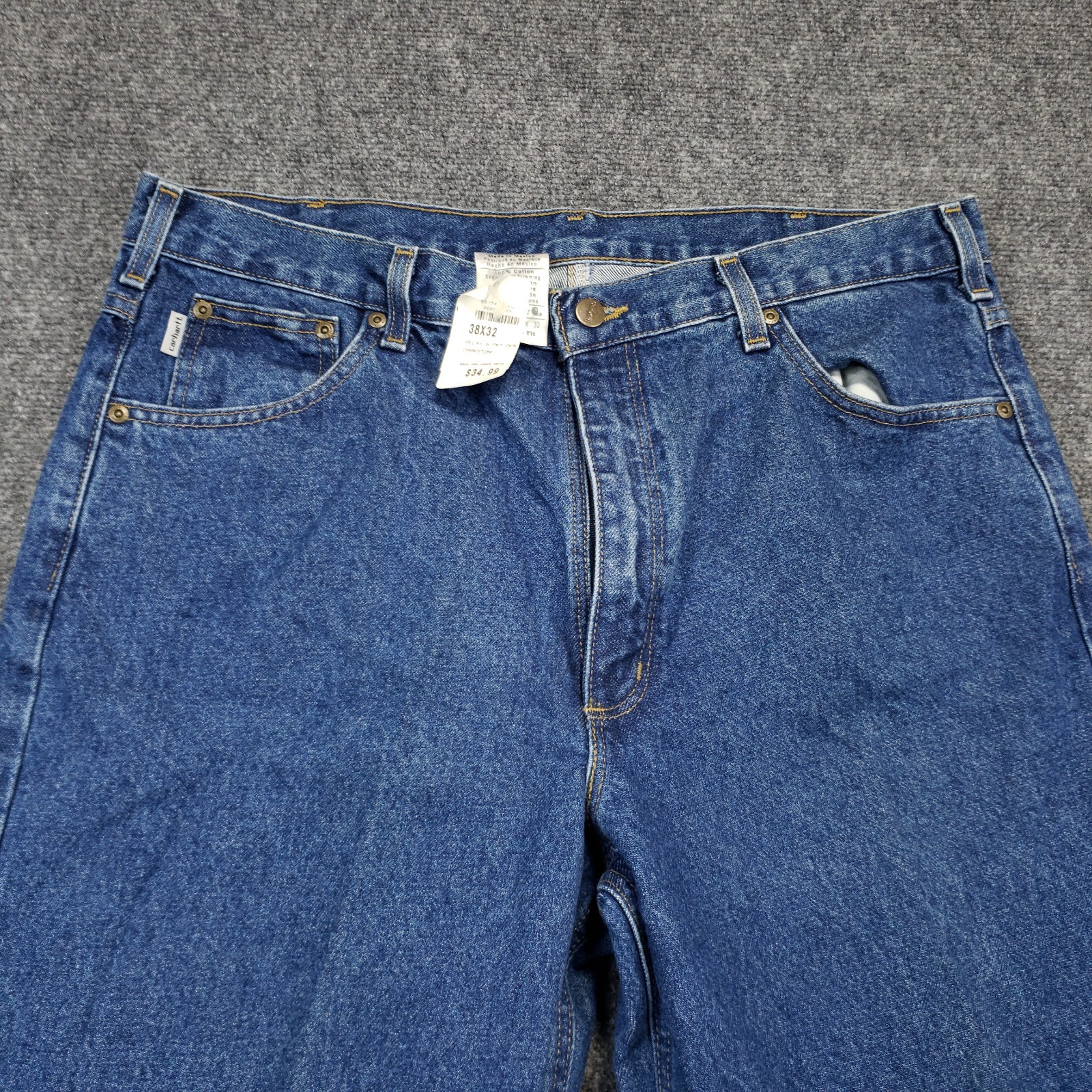 Carhartt B17 DST Jeans Mens 38 X 32 Relaxed Fit (fits 36 X 33) Cotton denim NEW Carhartt B17 DST Jeans Mens 38 X 32 Relaxed Fit (fits 36 X 33) Cotton denim NEW