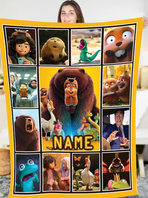 Disney Personalized Hoppers Fleece Blanket Gift For Friends#8