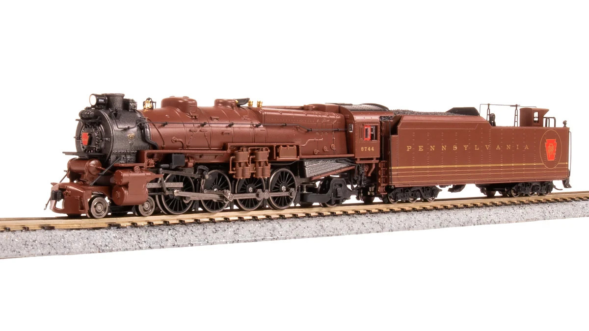 BROADWAY LTD N TUSCAN FANTASY SCHEME PRR M1b 4-8-2 DC/DCC READY #6744 PN 8499 BROADWAY LTD N TUSCAN FANTASY SCHEME PRR M1b 4-8-2 DC/DCC READY #6744 PN 8499