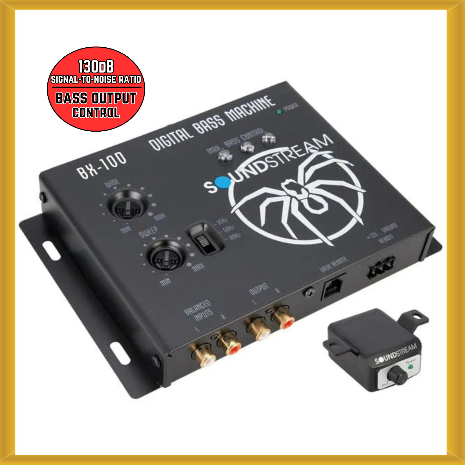 Soundstream BX-10 D Signal Enhancer Car Audio Bass Processor with Remote Control Soundstream BX-10 D Signal Enhancer Car Audio Bass Processor with Remote Control