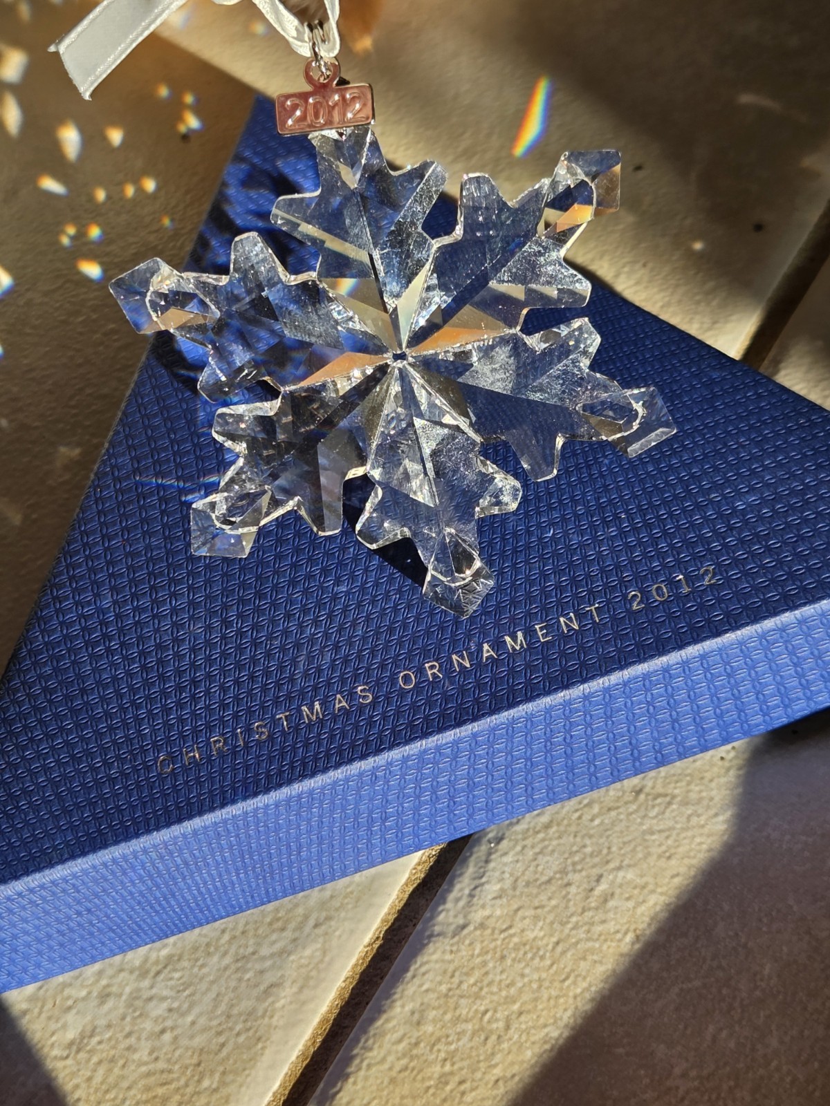 Swarovski Crystal Annual Snowflake Hanging Ornament 2012 Christmas Holiday Swarovski Crystal Annual Snowflake Hanging Ornament 2012 Christmas Holiday