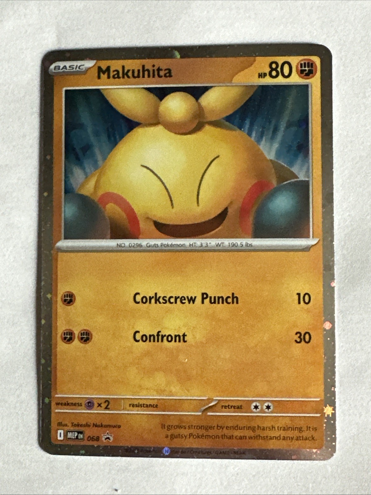 Makuhita Pokemon Card 068 Mega Evolution Promo MEP Reverse Holo NM
