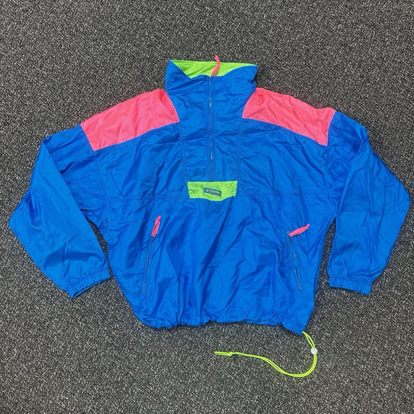 Columbia Jacket Quarter Zip Up Gore Tex Blue Xl Collared Vintage 1990s Parka Columbia Jacket Quarter Zip Up Gore Tex Blue Xl Collared Vintage 1990s Parka