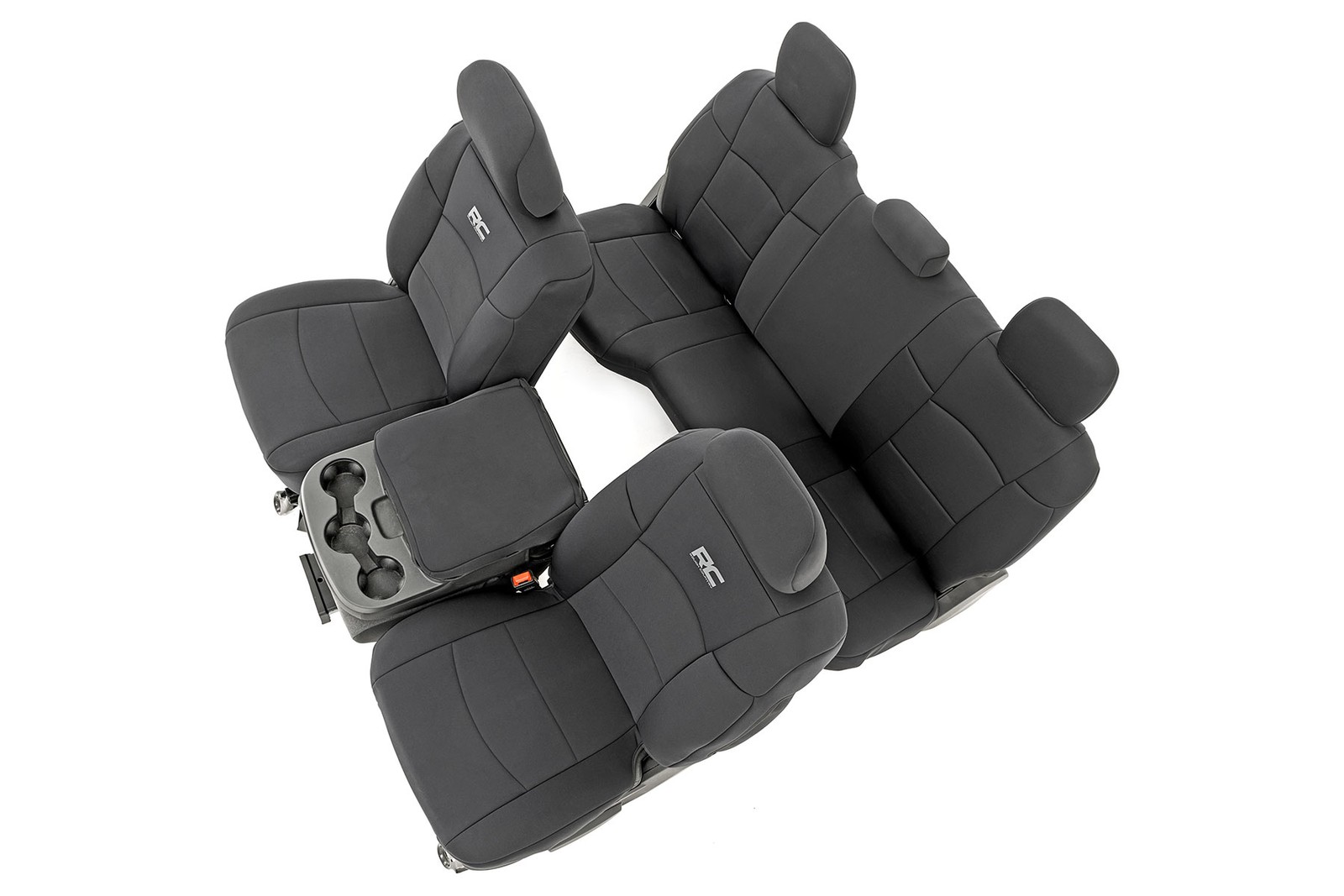 Rough Country Neoprene Front & 60/40 Rear Seat Covers for 19-26 Ram 2500 - 91044