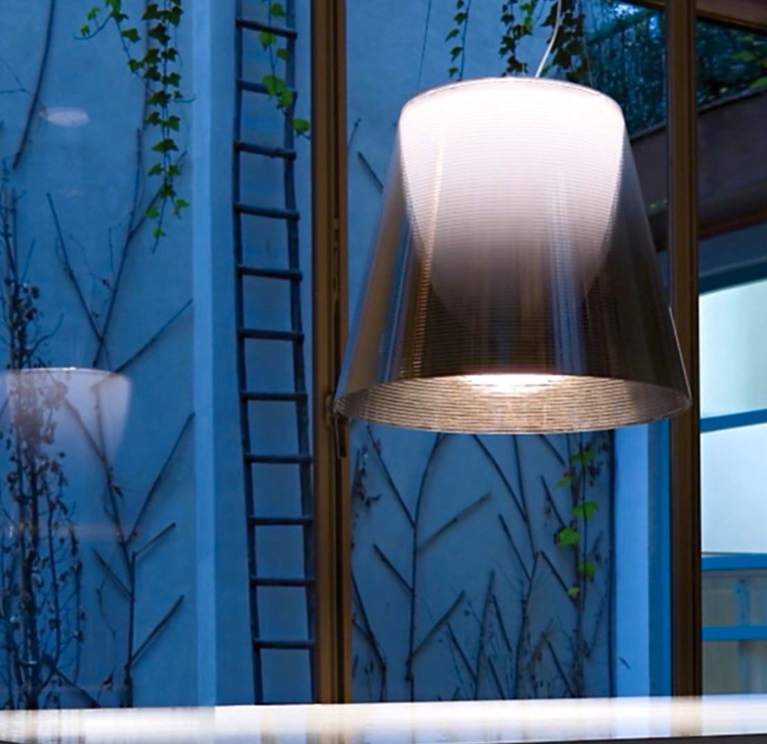 FLOS KTribe S1 Pendant Light Smoked Gray Polycarbonate Hardwired Indoor FLOS KTribe S1 Pendant Light Smoked Gray Polycarbonate Hardwired Indoor