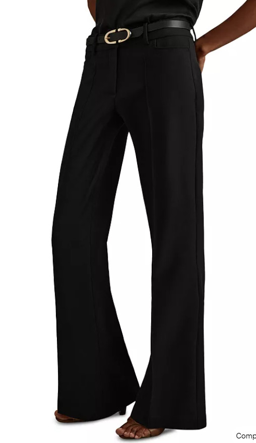 Reiss women\'s Gabi Flare Leg Black Pants Slacks - size 8 - retail $195 Reiss women\'s Gabi Flare Leg Black Pants Slacks - size 8 - retail $195