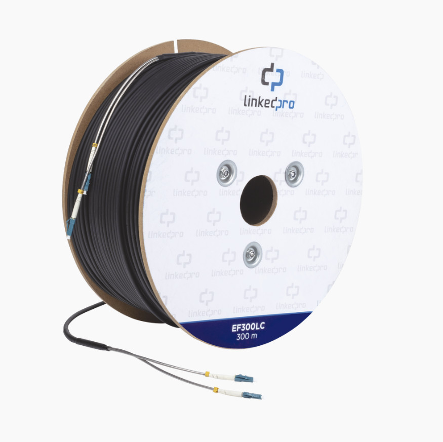 Drum EF-300-LC of Fiber Optic Single-mode with -LC Duplex Connectors 984.25 ft