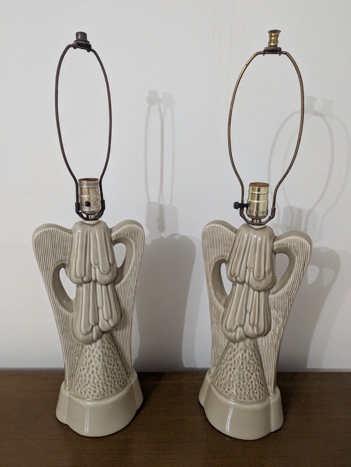 Vintage Pair Of Mid Century Modern Atomic Era Lamps Vintage Pair Of Mid Century Modern Atomic Era Lamps