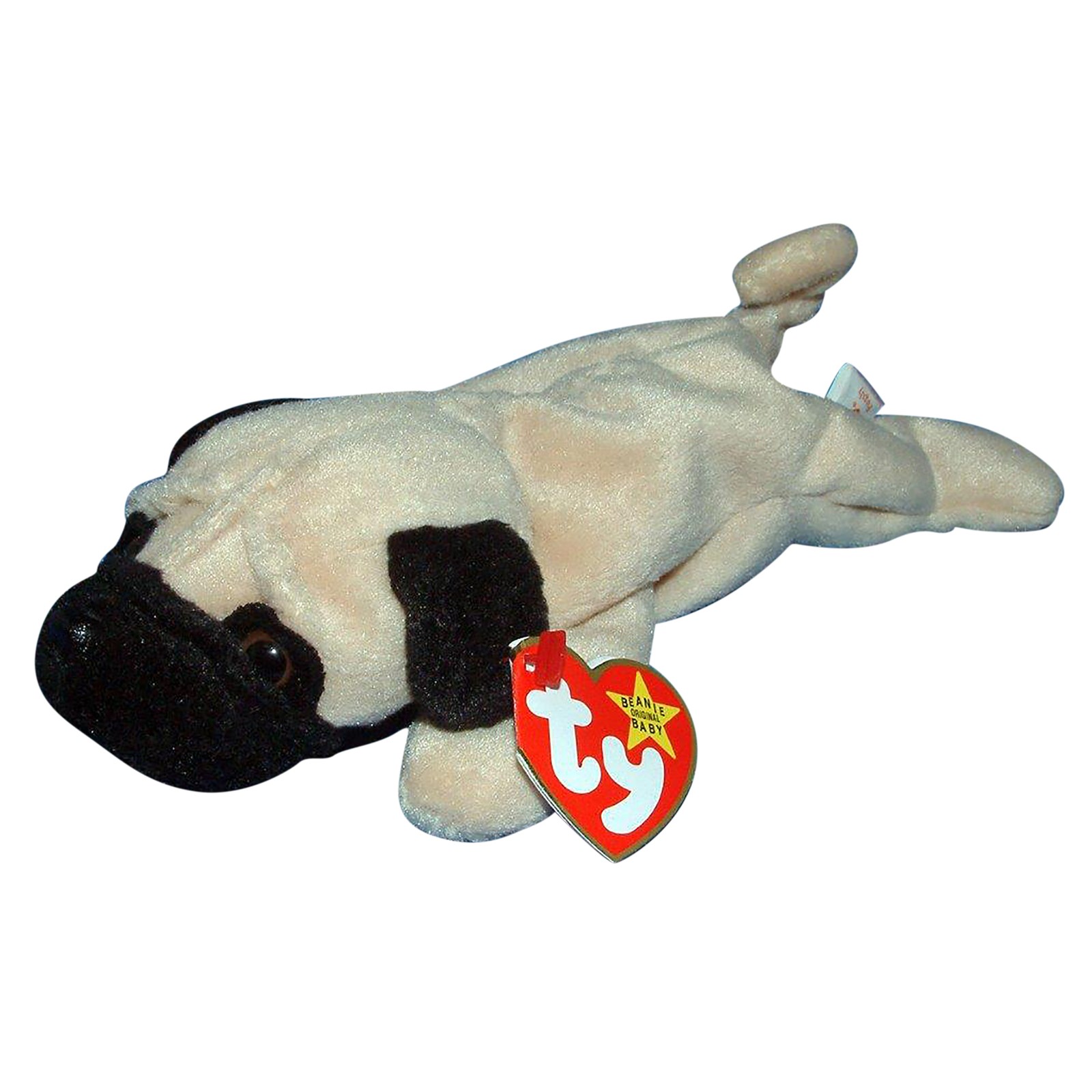 Ty Beanie Baby Pugsly - MWMT (Dog Pug 1996) Ty Beanie Baby Pugsly - MWMT (Dog Pug 1996)