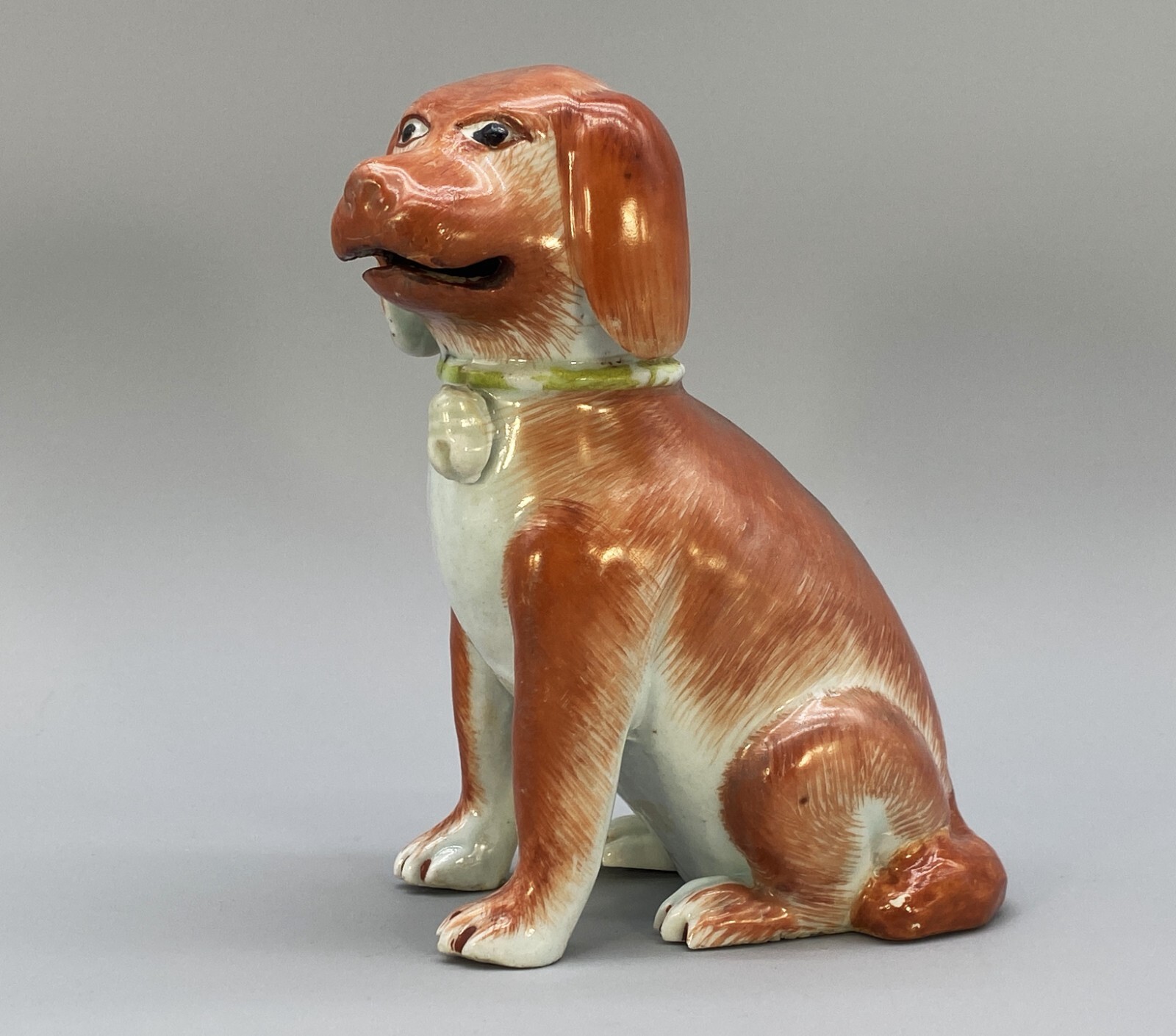 Rare 18thC Chinese Porcelain Dog Statue Figurine Qianlong Period