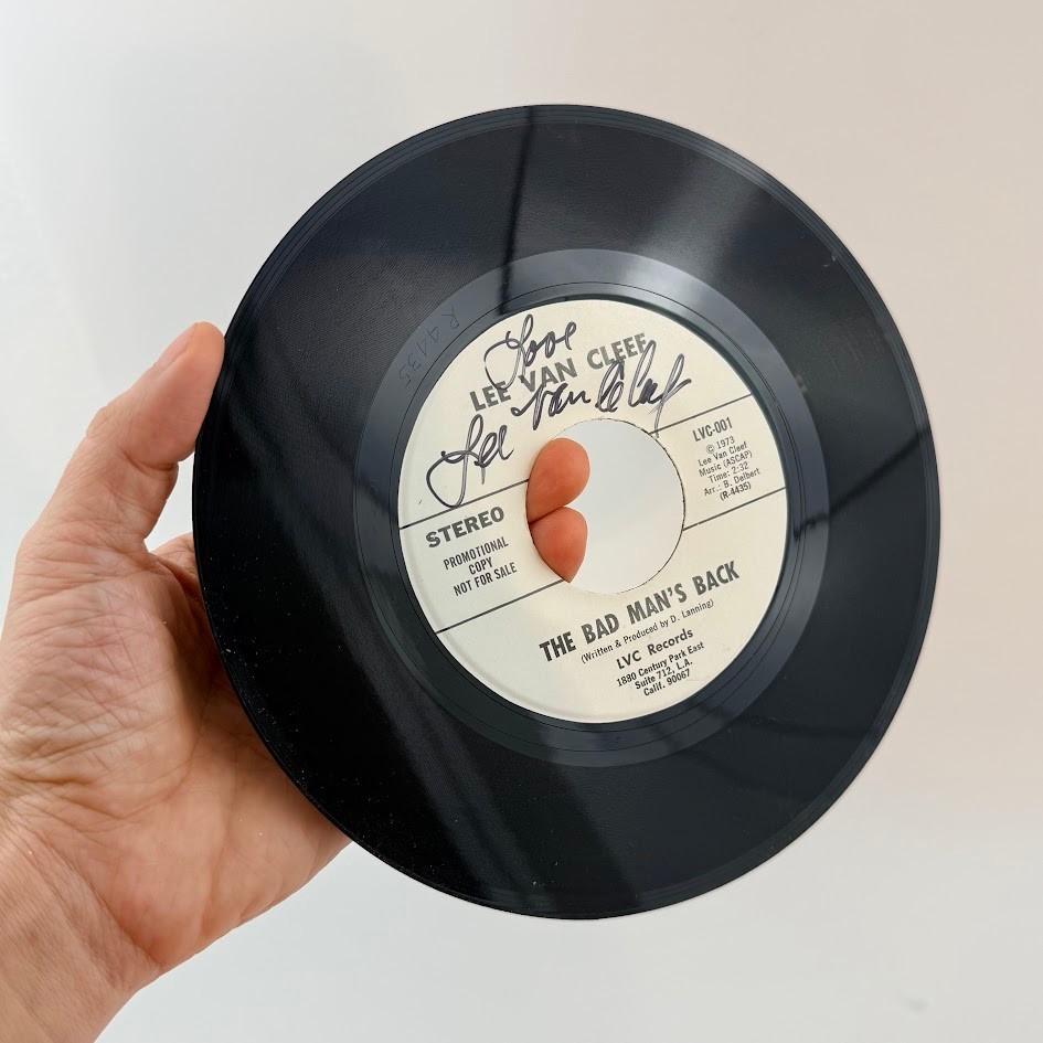 Vtg 1973 Lee Van Cleef The Bad Man's Back LVC Spaghetti Western 45 RPM Record Vtg 1973 Lee Van Cleef The Bad Man's Back LVC Spaghetti Western 45 RPM Record