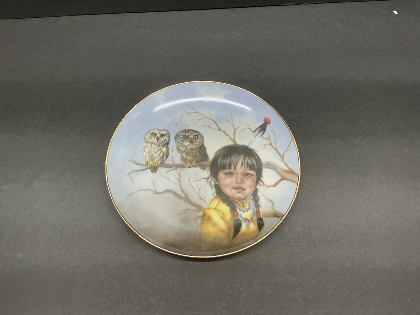 Artaffects Collector Plate - Fast Friends - Perillo - Proud Young Spirits #2393A Artaffects Collector Plate - Fast Friends - Perillo - Proud Young Spirits #2393A