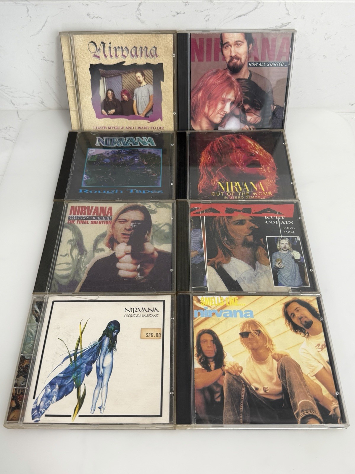 Nirvana Demo CD Lot Outcesticide III In Utero Morituri Rough Tapes VINTAGE RARE Nirvana Demo CD Lot Outcesticide III In Utero Morituri Rough Tapes VINTAGE RARE