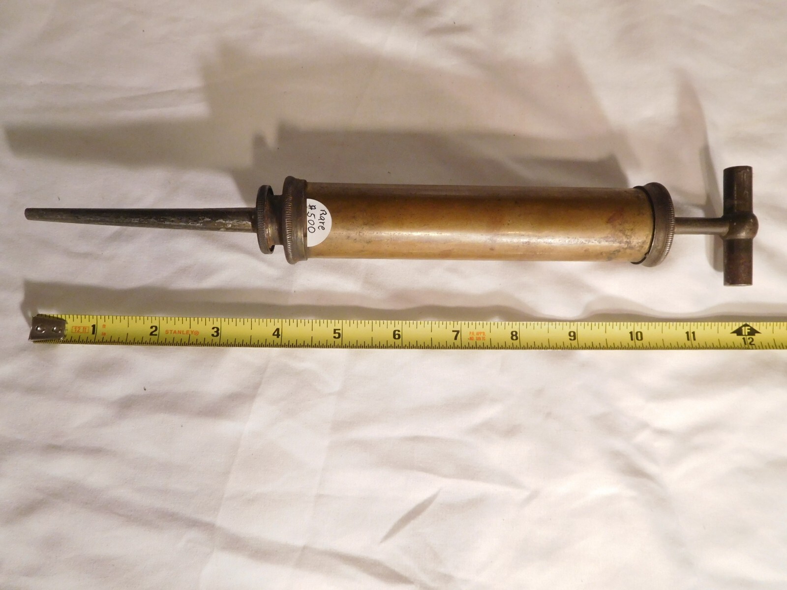 Incredible Rare Antique Air Bicycle Pump Noera MFG. Co. Waterbury, Conn Incredible Rare Antique Air Bicycle Pump Noera MFG. Co. Waterbury, Conn