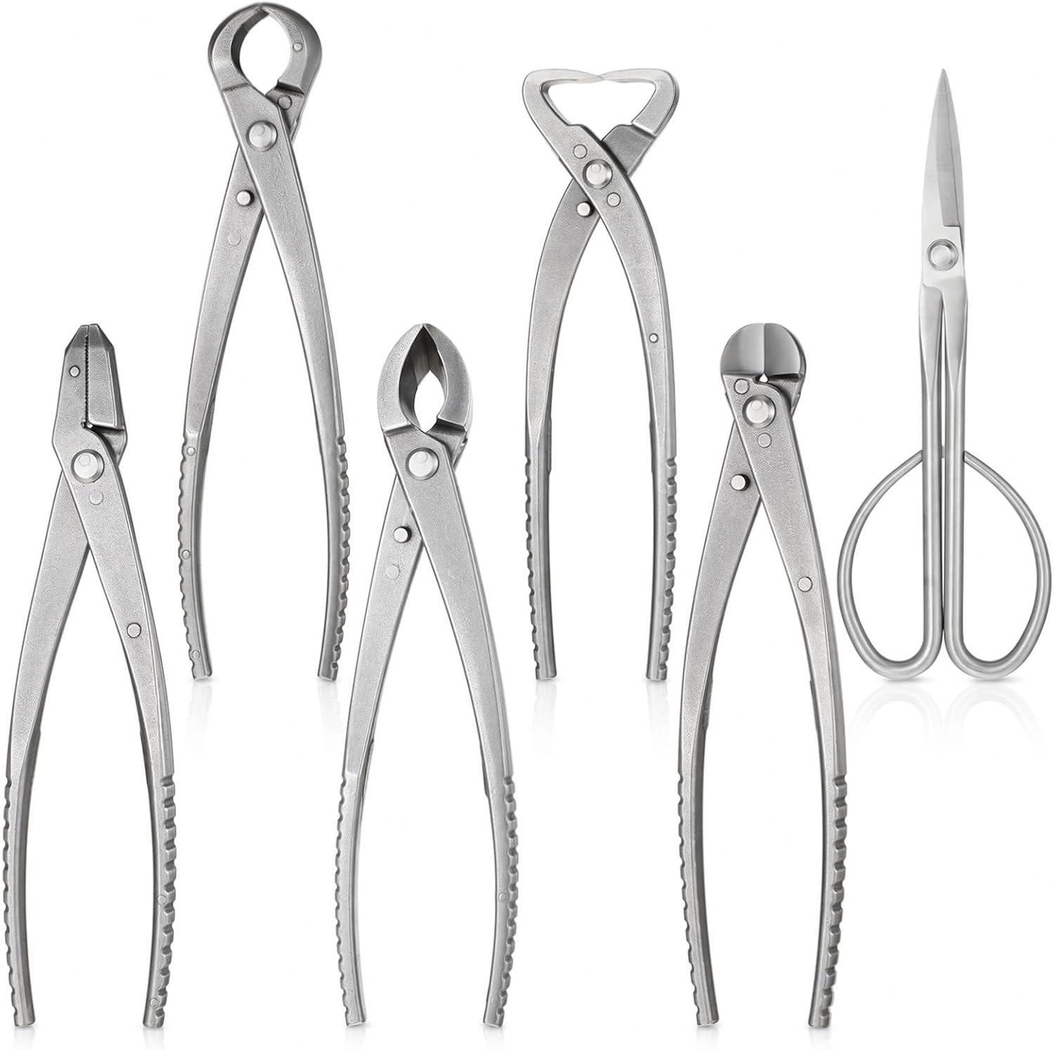 6Pcs Bonsai Tool Set Heavy‑Duty Pruning Shaping Kit Cutters Shears Splitter