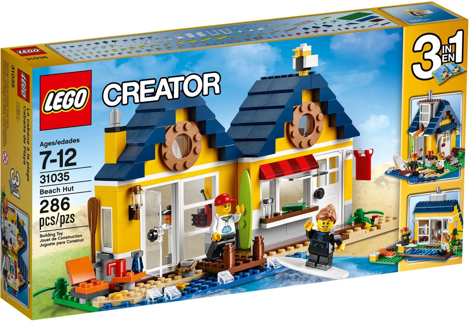 LEGO 31035 - Creator - 3 in 1 - Beach Hut - New without Box LEGO 31035 - Creator - 3 in 1 - Beach Hut - New without Box