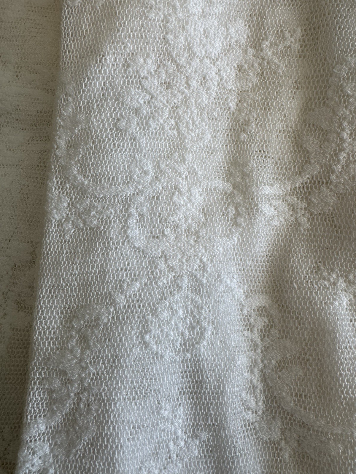 Rachel Ashwell White Lace Curtains panels Romantic Farmhouse Cottage Rachel Ashwell White Lace Curtains panels Romantic Farmhouse Cottage