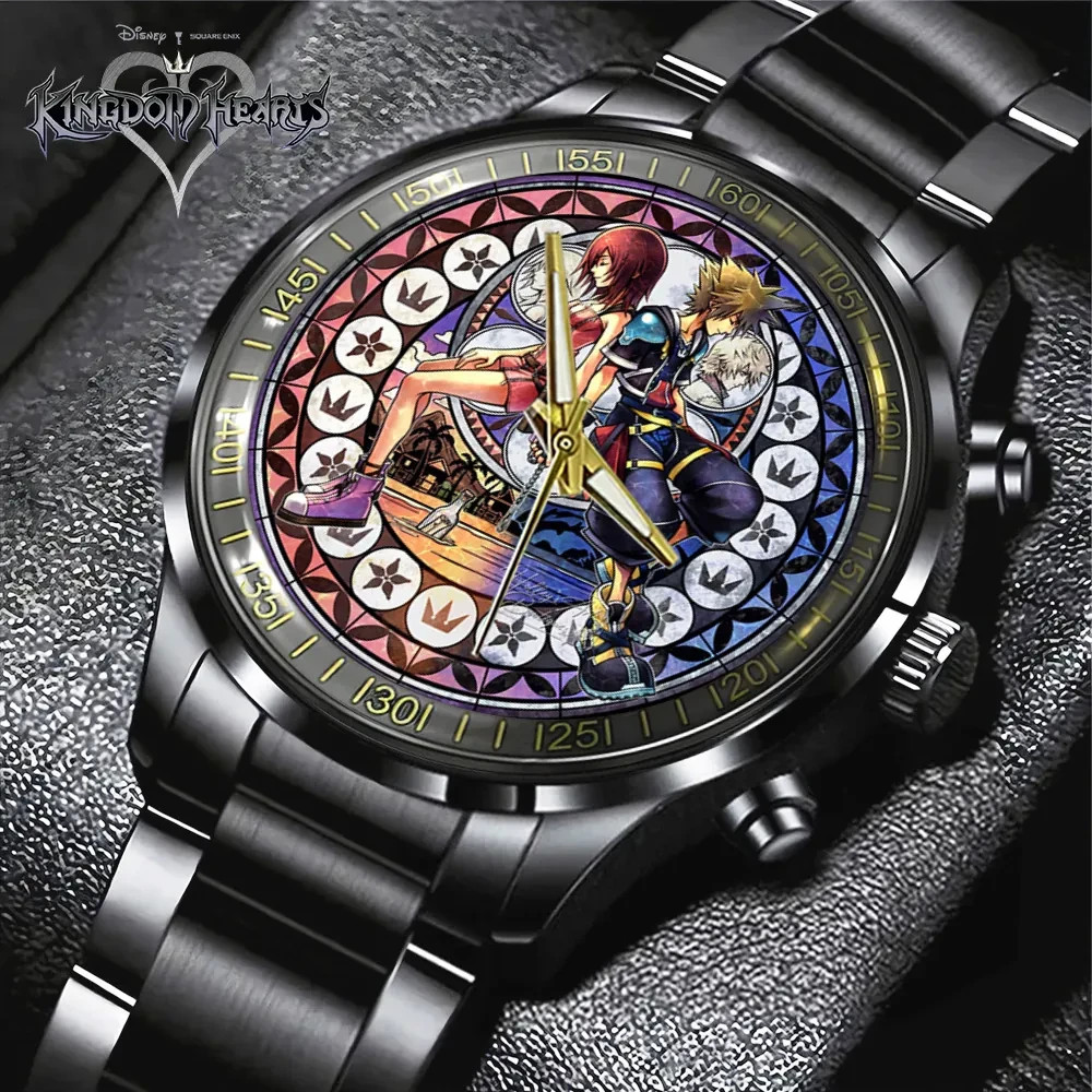 Kingdom Hearts 25th Anniversary Black Stainless Steel Watch Kingdom Hearts 25th Anniversary Black Stainless Steel Watch