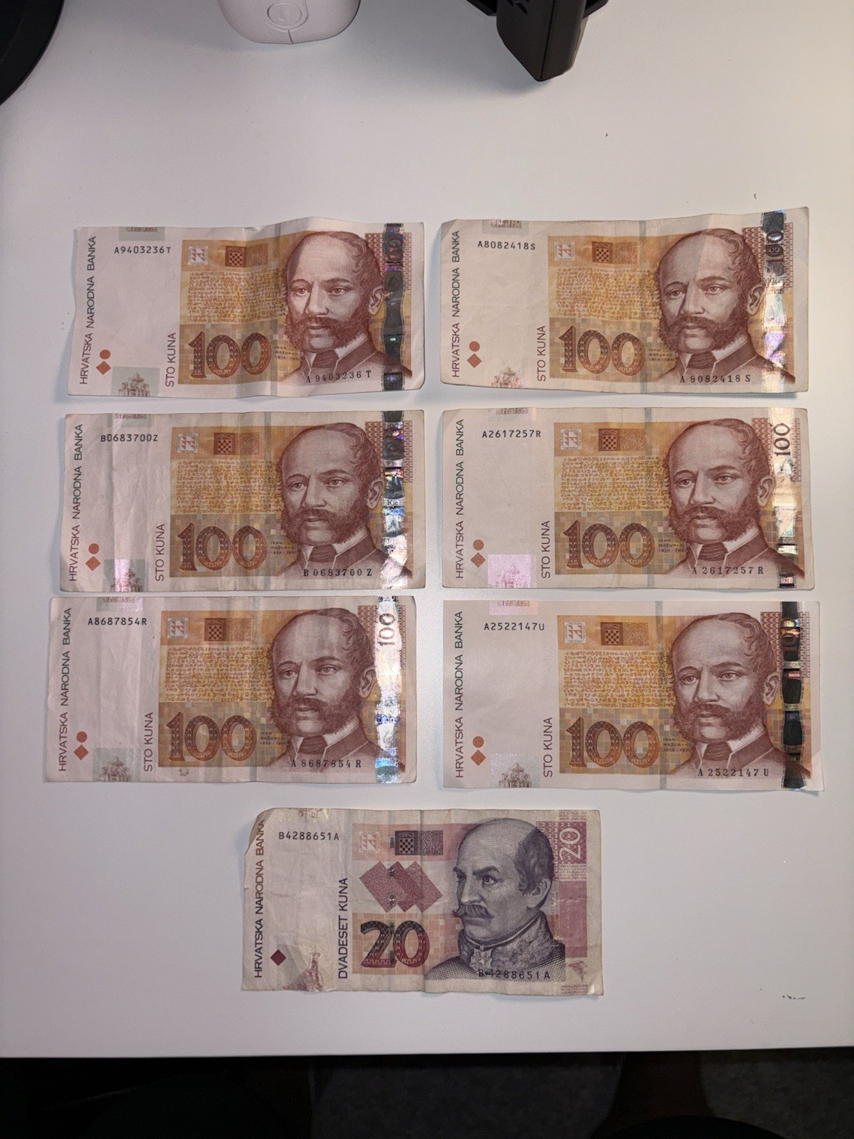 CROATIA 100 KUNA 2002 & 20 KUNA 2012 CROATIA 100 KUNA 2002 & 20 KUNA 2012