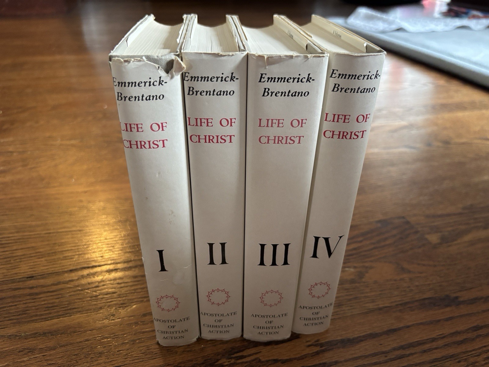 THE LIFE OF OUR LORD AND SAVIOUR JESUS CHRIST 4 Vol. w/DJ Emmerick 1st Edition