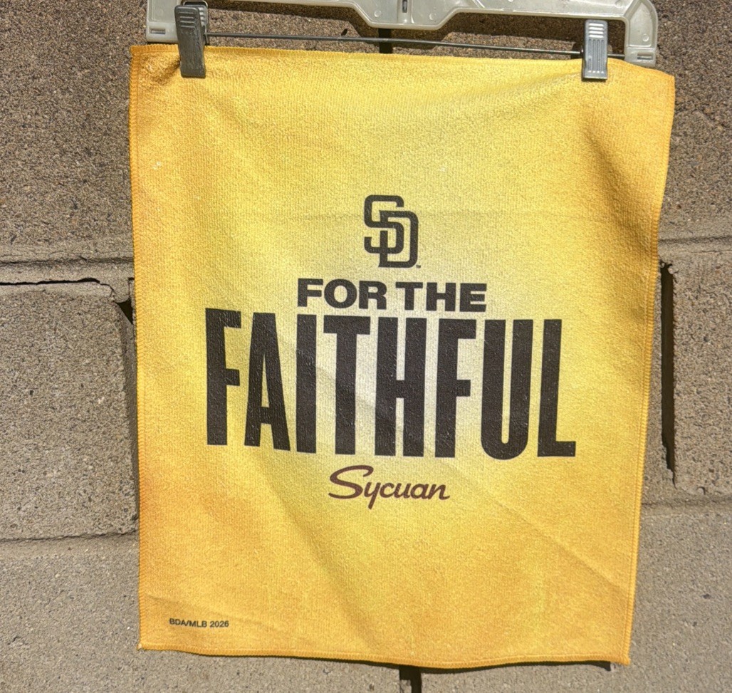 San Diego Padres Rally Towel Yellow Faithful baseball mlb post season SD OFFER