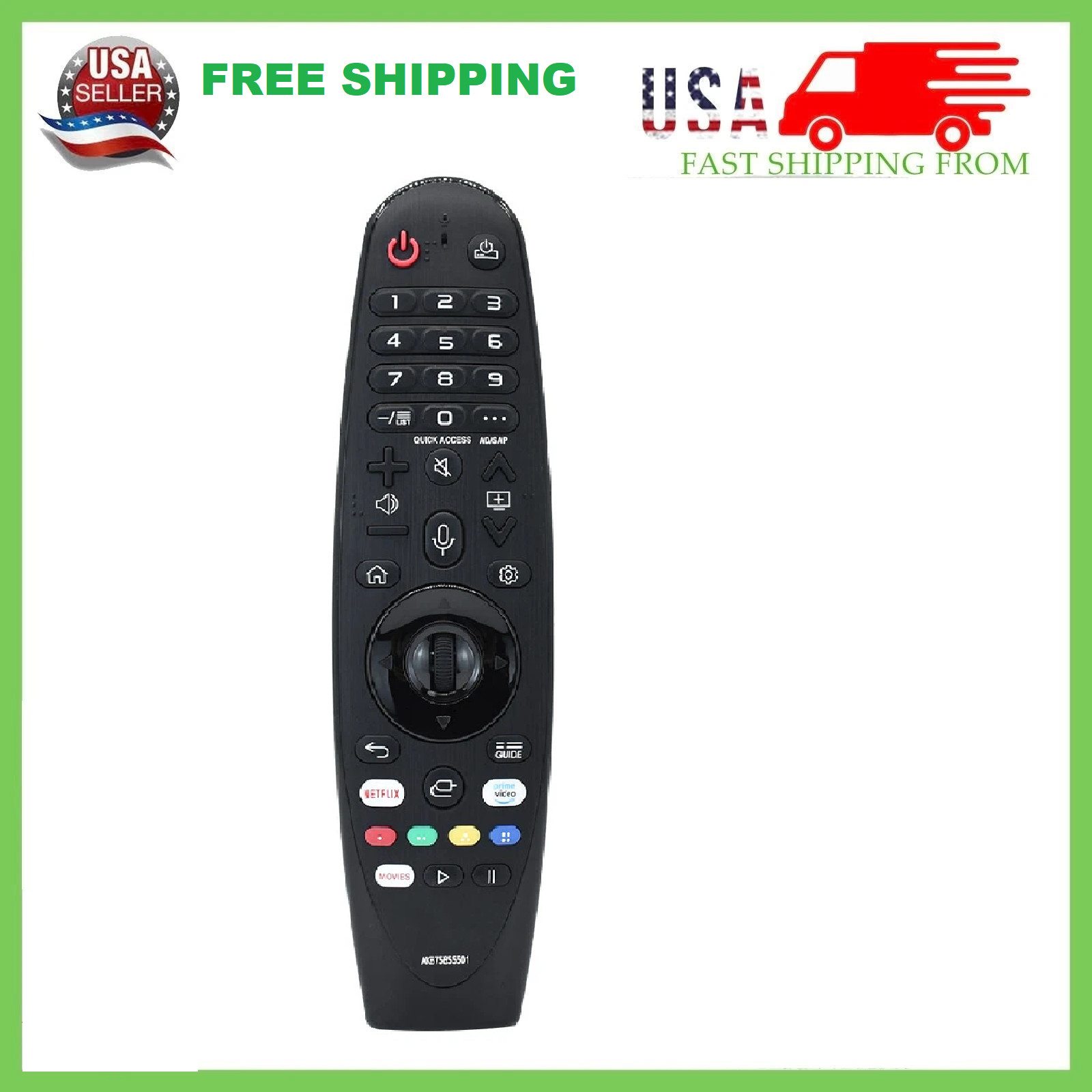 New Replace MR20GA for LG Magic 2020 infrared QLED TV Remote Control AKB75855501 New Replace MR20GA for LG Magic 2020 infrared QLED TV Remote Control AKB75855501