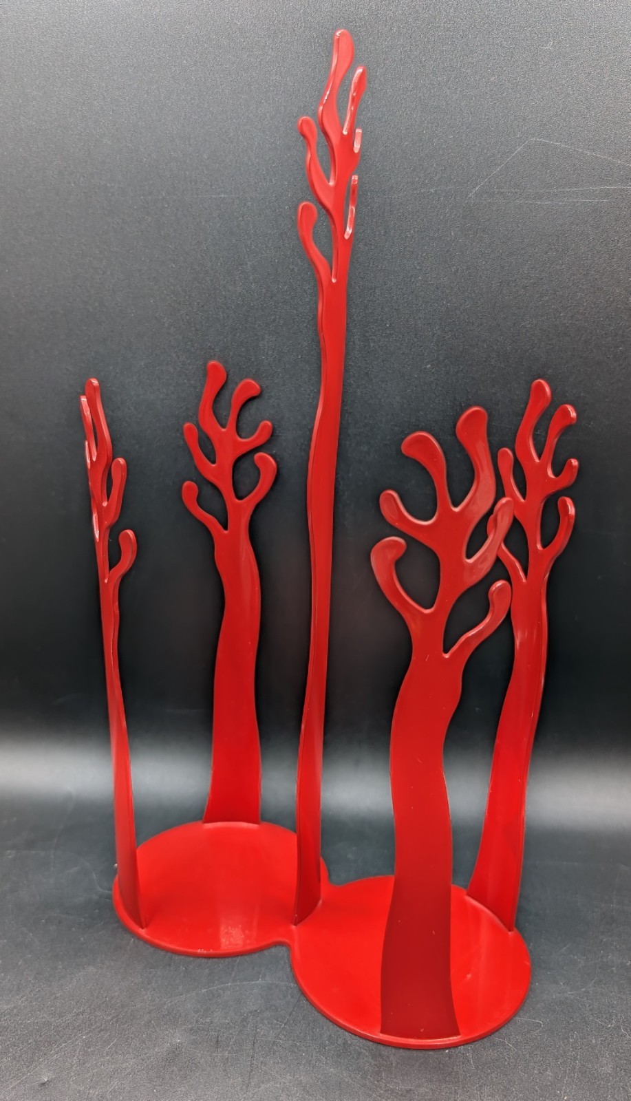 Alessi Mediterraneo Red Paper Cup Holder, Wine Caddy, 2009, Rare Alessi Mediterraneo Red Paper Cup Holder, Wine Caddy, 2009, Rare